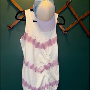 Purple and White Tie Die Dress